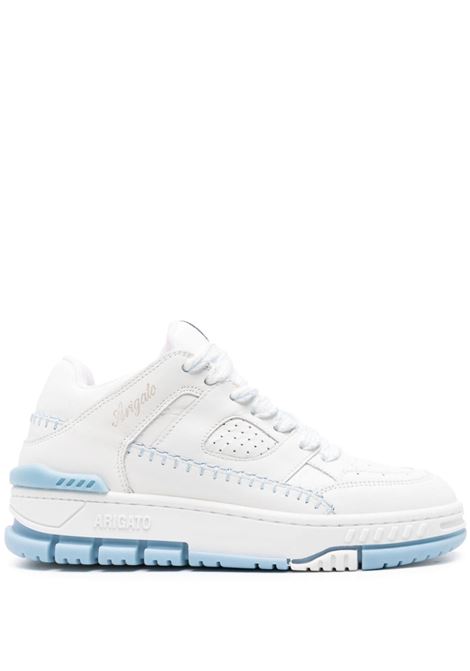 White and light blue Area panelled chunky sneakers women AXEL